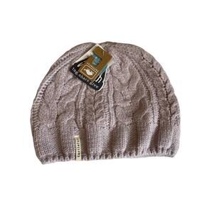Turtlefur Sky Beanie Recycled Knit Winter Hat Lavender wool blend OS